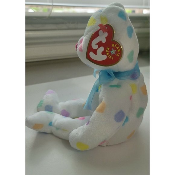 RARE VINTAGE TY Beanie Baby "Kissme The Valentines Day Bear" ☆☆ERRORS☆☆ - Picture 2 of 6